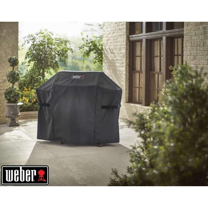 Преміум чохол для гриля Weber Spirit/Spirit II 300, водо- та UV-захист, дихаючий, з липучкою, чорний