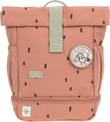 Дитячий рюкзак LÄSSIG Rolltop з нагрудним ременем, водовідштовхувальний, 11 л, карамельний колір, Happy Prints