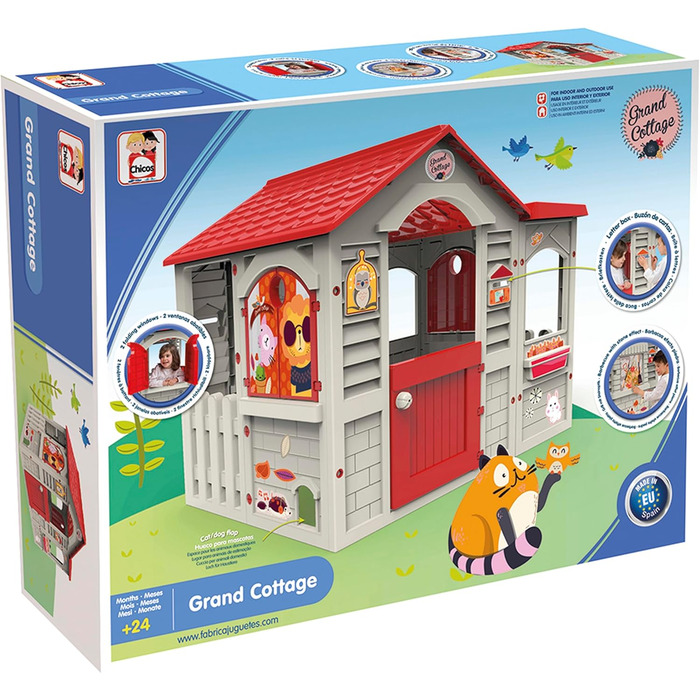 Дитячий будиночок Chicos Grand Cottage XL для вулиці (2+ роки) - садовий будиночок для хлопчиків та дівчаток