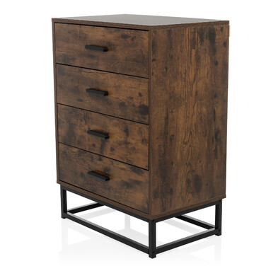 Сервант / комод VINSTRA 60x38,5x83,3 см 4 шухляди коричневий hjh LIVING