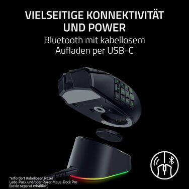 Бездротова ігрова миша Razer Naga V3 Pro для MMO з мінливими бічними панелями, оптичним сенсором Focus Pro 50K та перемикачами Gen-4