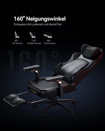 Ігрове крісло AutoFull M6 Pro 2.0 з функцією підігріву та охолодження, чорне