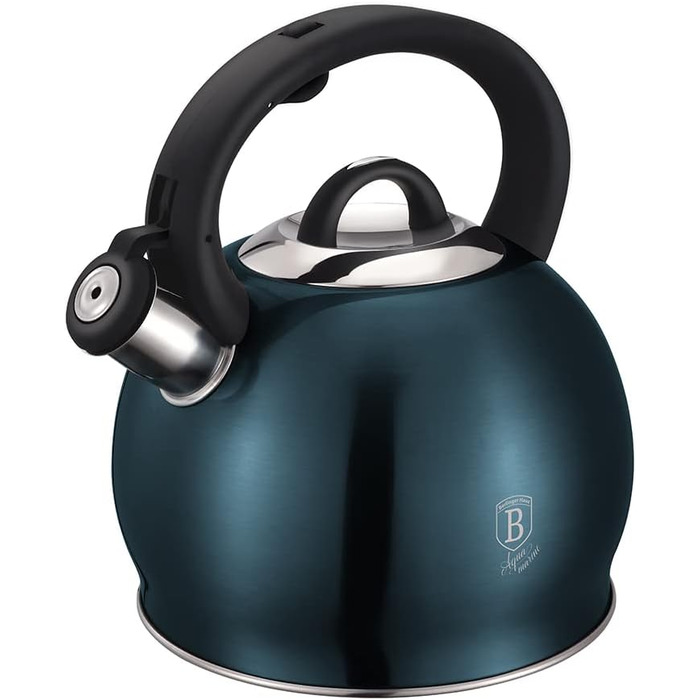 Електрочайник Berlinger Haus Metallic Line Aquamarine Edition, 3,0 л, нержавіюча сталь 18/8, бірюзовий