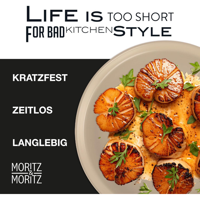 Набір кавових чашок Moritz & Moritz NORDIC, 6 шт., 300 мл, кераміка, бежевий, 48 предметів