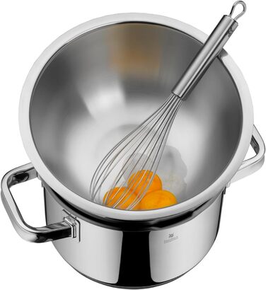 Набір кухонних мисок WMF Function Bowls, 2 шт., діаметр 22 та 24 см, Cromargan нержавіюча сталь, багатофункціональний (для замішування, салатів, подачі), складений, набір мисок