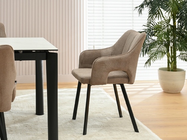 Стілець Mebel-Partner, штучна шкіра, бежевий, 1 шт.