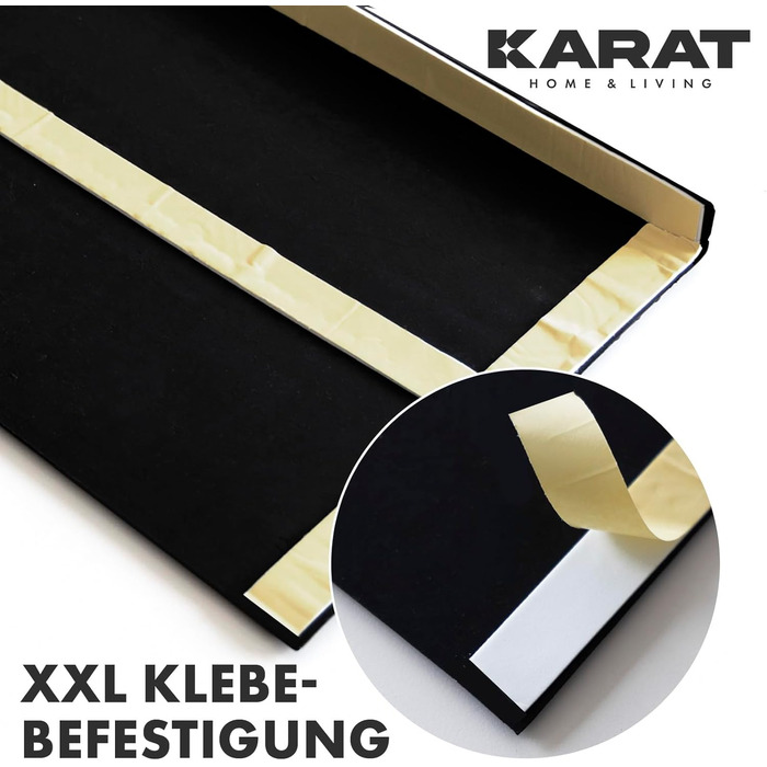 Набір з 5 гумових килимків для сходів KARAT 25x65 см, антиковзкі, вологозахисні, для зовнішнього використання