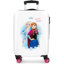 Дитяча валіза Disney Frozen, жорсткий ABS корпус, 37x55x20 см, 32 л, з кодовим замком, 4 подвійні колеса, ручна поклажа, багатобарвна
