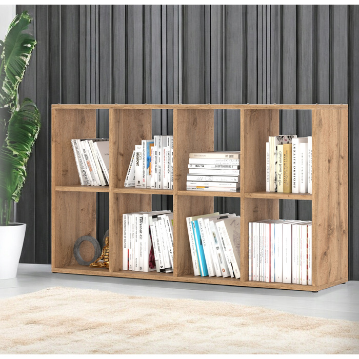 Стелаж Stiv-Meble 129,4 см x 70,4 см x 29 см, дуб вотан