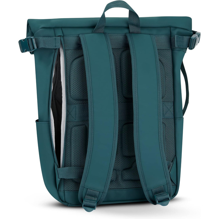 Рюкзак Johnny Urban Henry ролтоп, водостійкий, з відділенням для ноутбука 15L, бірюзовий, для жінок та чоловіків, для університету та роботи