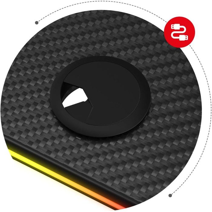 Комп'ютерний стіл Huzaro Hero 8.2 RGB, електричний, LED-підсвітка, регульована висота, 120x60 см, метал, чорний