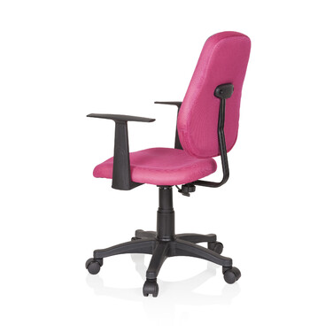 Дитяче офісне крісло / стілець-автомат KIDDY STYLE, тканина, рожево-сірий, hjh OFFICE