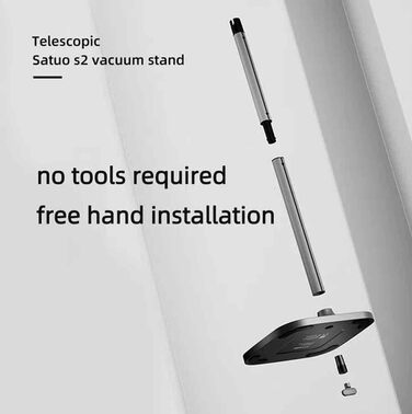 Підставка для зберігання пилососа WuYan, телескопічна, для Dyson V7 V8 SV10 V11 SV12 V15