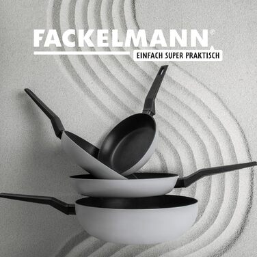 Сковорода Fackelmann Balance 24 см, антипригарна, з 90% переробленого алюмінію, ергономічна ручка, для індукційних плит