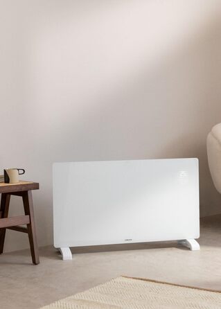 Електричний скляний конвектор CREATE/WARM CRYSTAL 2500W, Wi-Fi, тиха робота, чорний
