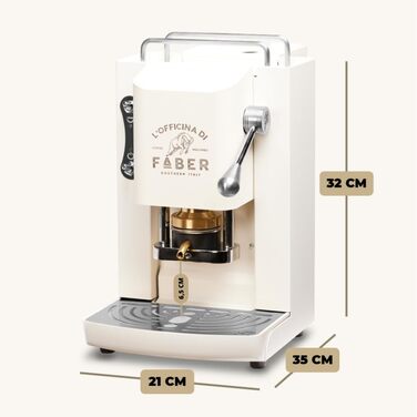 Кавова машина FABER Pro Deluxe для ESE-подушечок 44 мм, хром, латунний прес