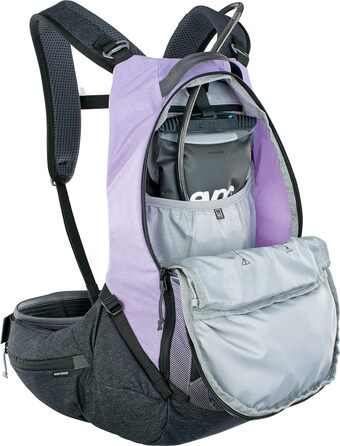 Рюкзак EVOC TRAIL PRO 16л з захистом спини, мультиколір, для трейлрайдингу та перегонів, розмір S/M, LITESHIELD PLUS, легкий, широкий пояс, відсік для питної системи 3л