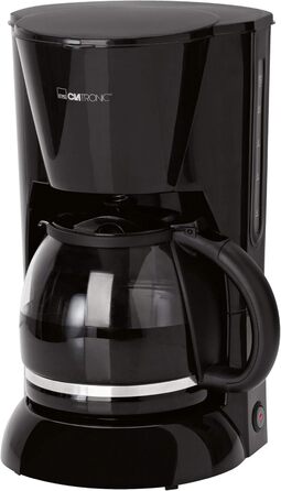 Кавоварка Clatronic KA 3473 чорна, 1,5 л, на 12-14 чашок, фільтр, захист від крапель, 900 Вт