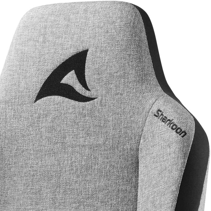 Ігрове крісло Sharkoon Skiller SGS40, чорне/сіре, дихаюча тканина, штучна шкіра, широкий, сталевий каркас