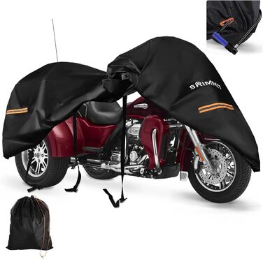 Водонепроникний чохол для триколісного мотоцикла, 420D Oxford, для Honda Trike, з блискавкою, 274x149x149 см, для вулиці