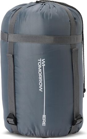 Кокон-спальник Where Tomorrow Mumienschlafsack для кемпінгу (синій/сірий, 230x80 см)