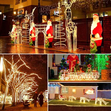 Світлодіодна гірлянда HAUSPROFI 15 м 200 LED з пультом, водонепроникна, для вулиці та дому, 8 режимів, регулювання яскравості, для новорічного декору, свят, Ø5мм