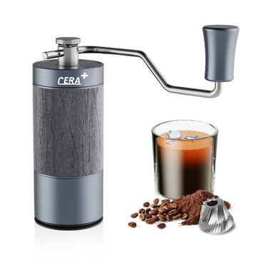 Ручна кавомолка для зерен Kaffee, професійна, з регулюванням помелу (90 позицій) для френч-пресу та пуроверу