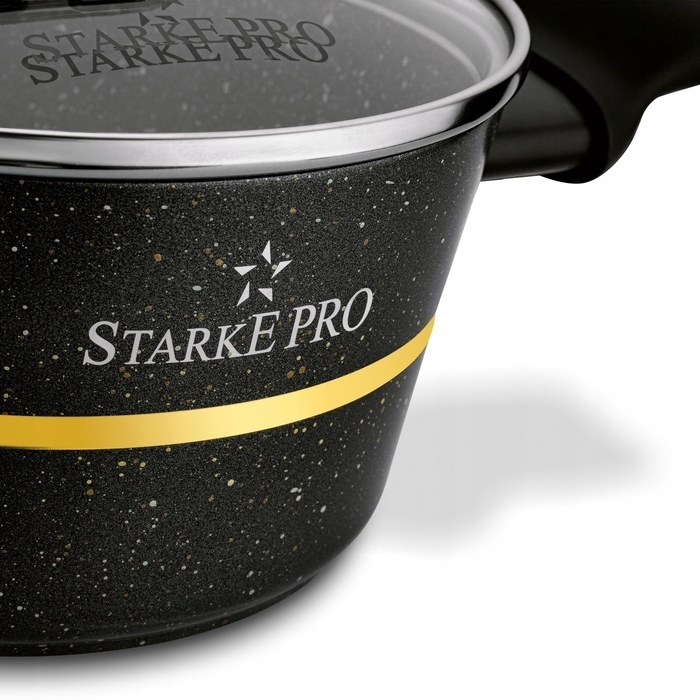 Набір алюмінієвого посуду Starke Pro Golden Marble, 10 предметів