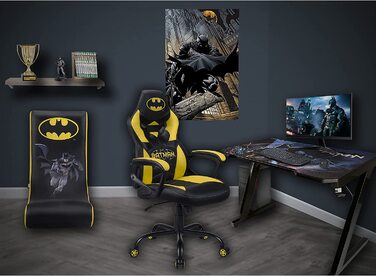 Дитяче ігрове крісло Subsonic Batman, офіційна ліцензія DC Comics, для офісу та геймінгу