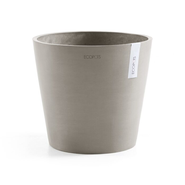 Квітчар Ecopots Taupe: великий горщик для квітів, 40x40x34.8 см
