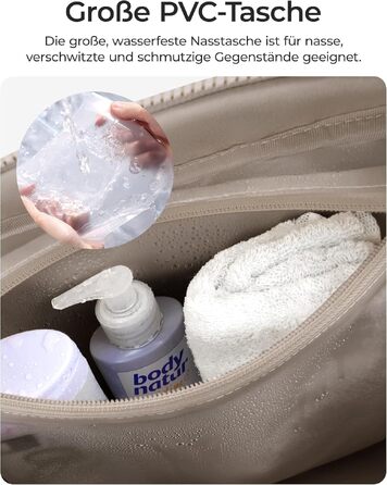 Спортивна сумка-даффл BAGSMART Puffer на 24л для подорожей та тренувань, жіноча сумка-вікенд (колір: верблюжий, розмір S)