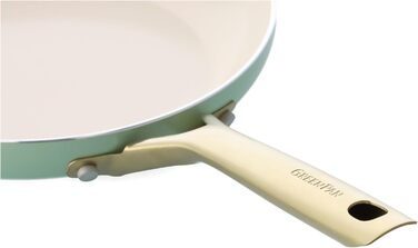 Набір сковорідок GreenPan Shades з керамічним антипригарним покриттям, 3 шт. (20/24/28 см), без PFAS, для індукційних плит, з нержавіючою сталею, безпечний для посудомийної машини, термостійкий, колір Terra (зелений)