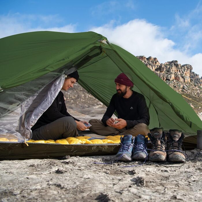 Намет Naturehike Mongar ультралегкий для 2 осіб, водонепроникний та вітростійкий купольний, компактний для кемпінгу, рюкзака, фестивалю