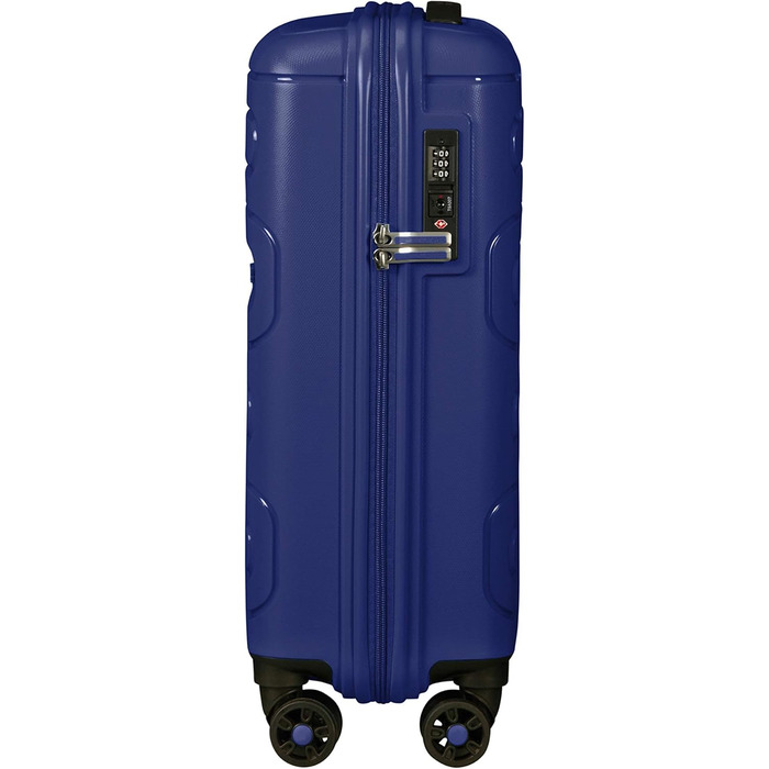 Валіза American Tourister Sunside 55 см, 35 л, темно-синя, ручна поклажа, на 4 колесах