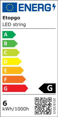 Світлодіодна гірлянда LED 50м 500 діодів, зовнішня водонепроникна (IP44) з таймером та 8 режимами освітлення, теплий білий колір для вулиці та дому
