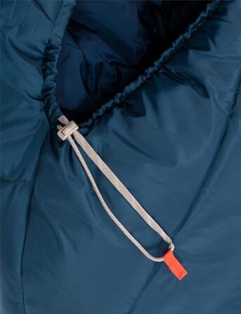 Трисезонний спальний мішок VAUDE Sioux 800 II (синій) для кемпінгу та туризму, синтетичний, температурний режим 2°C – 8°C, 220x80 см, блискавка справа