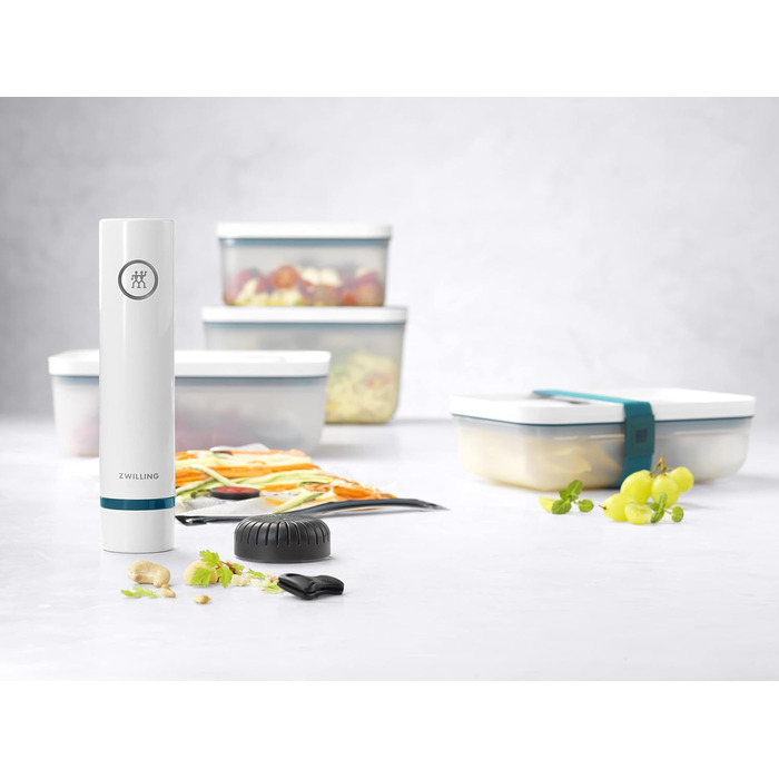 Вакуумний стартовий набір ZWILLING Fresh & Save, 16 предметів, пластик, з контейнером, помпою та пакетами, La Mer