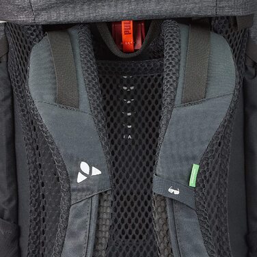 Туристичний рюкзак VAUDE Brenta 36+6 л, водонепроникний, з дощовиком, для жінок і чоловіків, зручний трекінговий рюкзак з органайзером, чорний