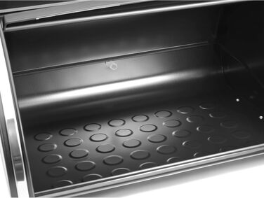Хлібниця Brabantia Rollbrotkasten для хліба та булочок, сталева, матово-чорна, середній розмір