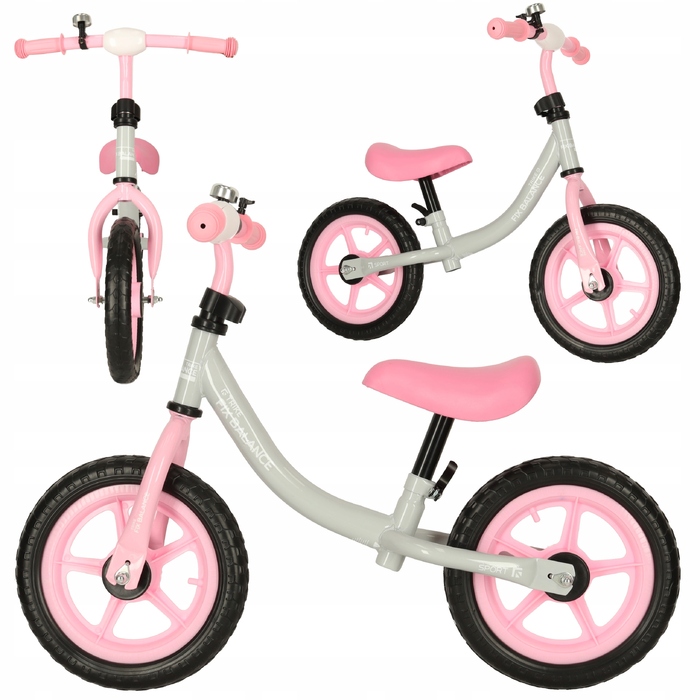 Беговел Trike Fix Balance, сіро-рожевий