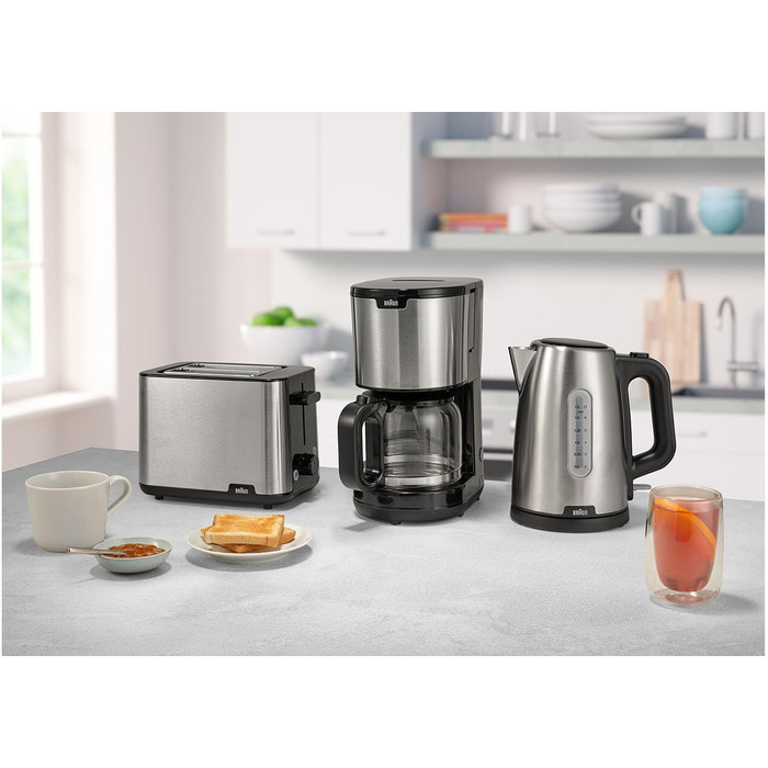 Тостер Braun PurShine HT1510 WH, 8 режимів, розморожування, підігрів, чорний