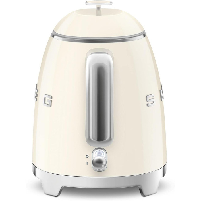 Електричний чайник Smeg KLF05CREU, 0.8 л, кремовий, з нержавіючої сталі, з автовимкненням та індикатором рівня води