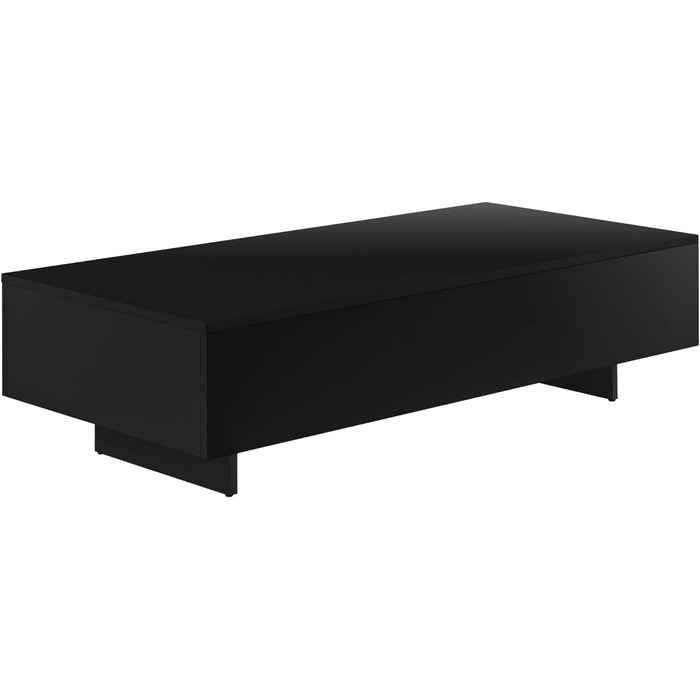Журнальний стіл [en.casa] Lärketorp 115x55x31 см, чорний, стіл для вітальні, кавовий, приставний, для дивану