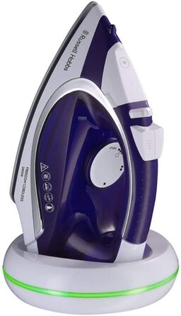 Бездротова праска Russell Hobbs Supreme Steam Cordless 2400 Вт, 135 г/хв, керамічна підошва, 300 мл, паровий удар, база