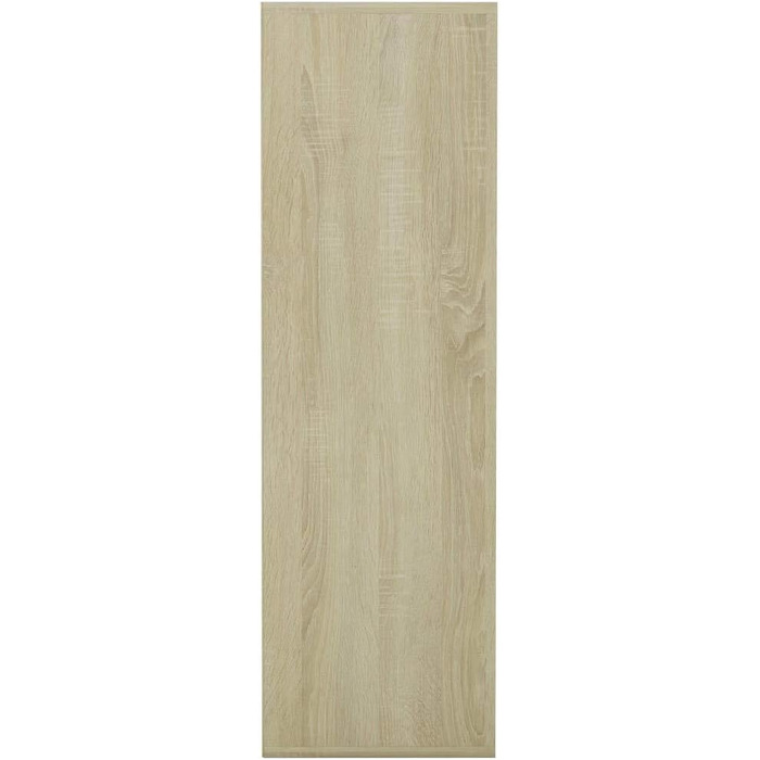 vidaXL книжкова шафа з 9 відділеннями, біла та дуб сонома, 98x29x97,5 см, стелаж для книг і документів, деревостружкова плита