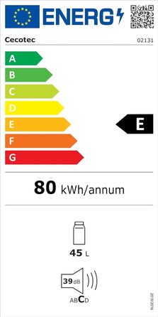 Холодильник Cecotec Bolero CoolMarket TT Origin 45L - Ретро, 45 літрів, Зелений, Клас E