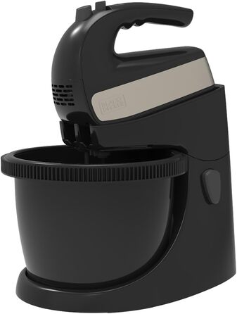 Кухонний міксер BLACK+DECKER BXMXA500E, 500 Вт, 2,5 л, 5 швидкостей, турбо, знімна чаша, насадки для замішування і збивання