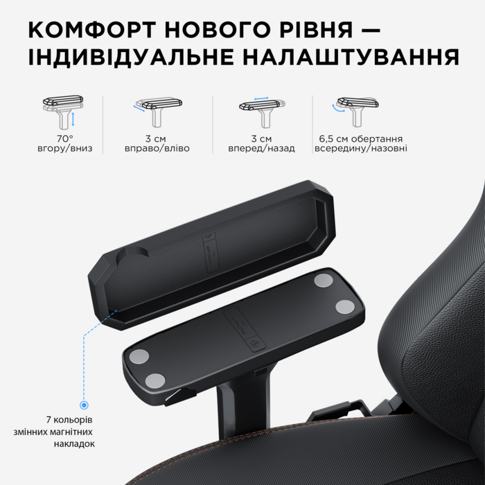 Крісло ігрове Anda Seat Kaiser 3 Black Size L