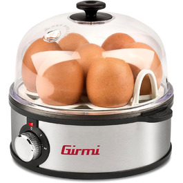 Електричний яйцеварка Girmi CU25, пароварка, 7 яєць, 360 Вт, корпус з нержавіючої сталі