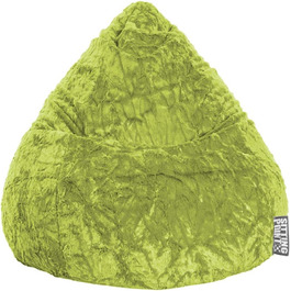 Дитячий пуф мішок Sitting Point Fluffy L, 120 л, зелений, до 7 років